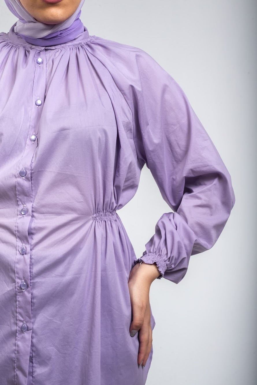 Daisy Wide Blouse - Lilac