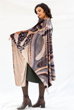 The Magical Velvet Shawl - Army green
