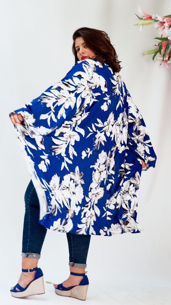 The Blue Lilly Kimono
