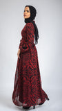 Fierce Chiffon Dress - Red