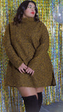 Wool Pullover Dress-Mustard