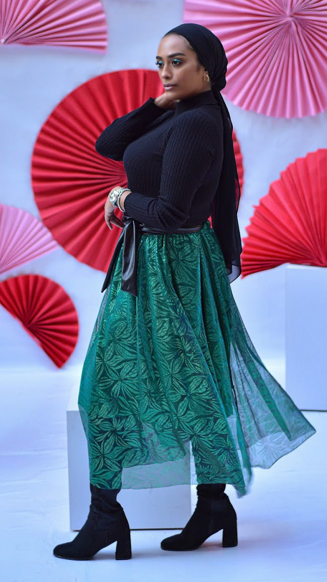 Leaves Skirt- Green