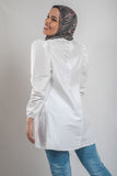 Holly Puff Blouse -Long Sleeves- White