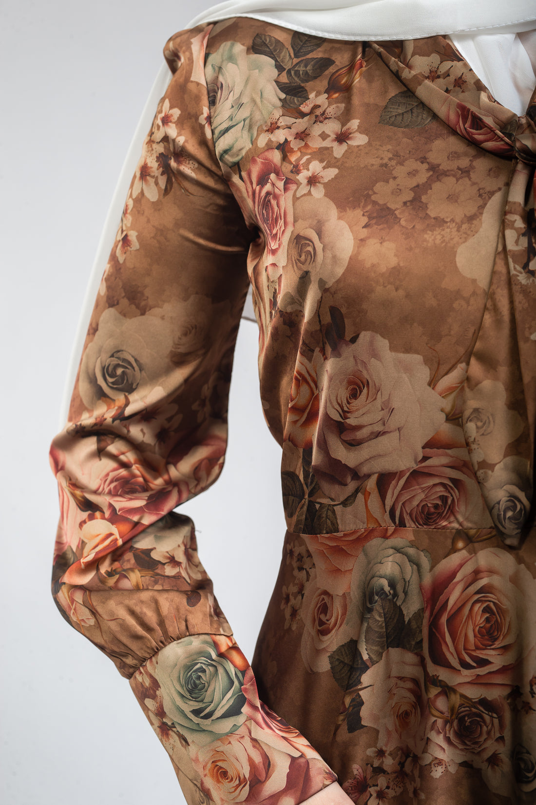 Jasmine Silk Dress - Gold