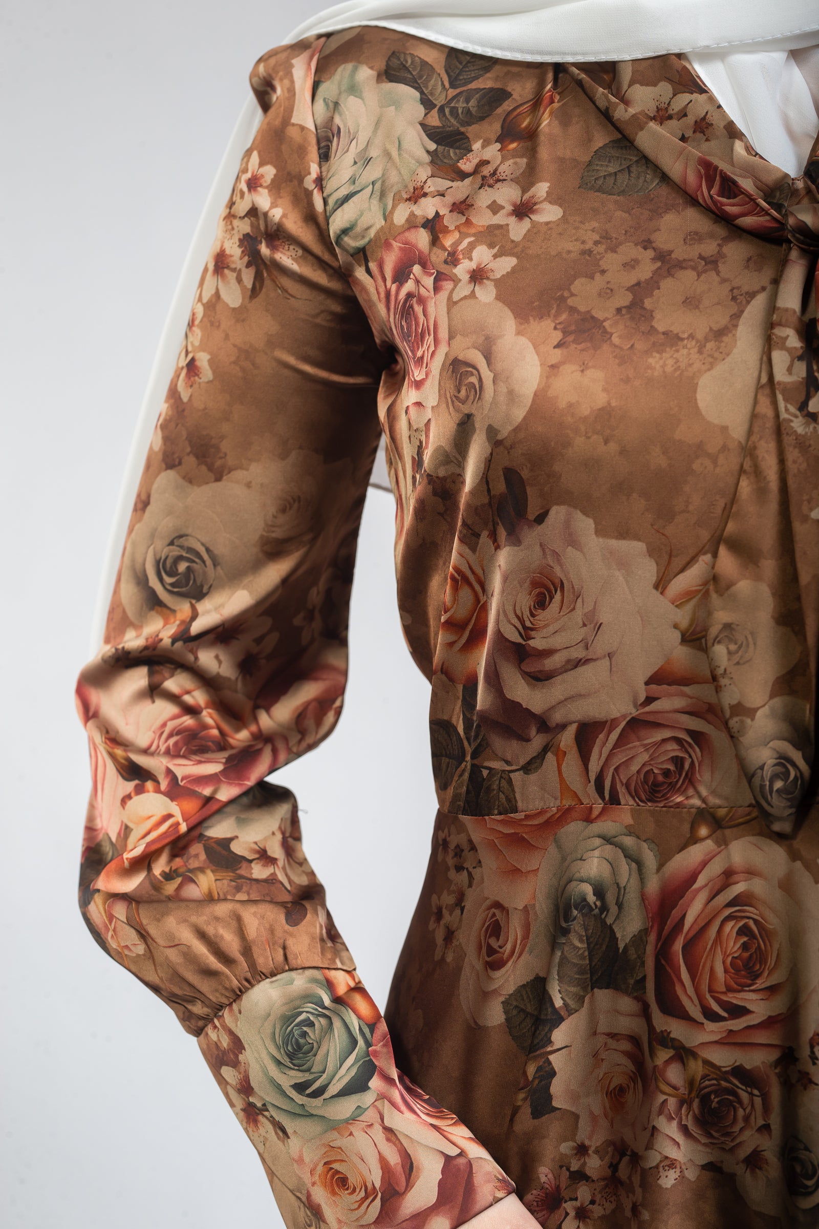 Jasmine Silk Dress - Gold