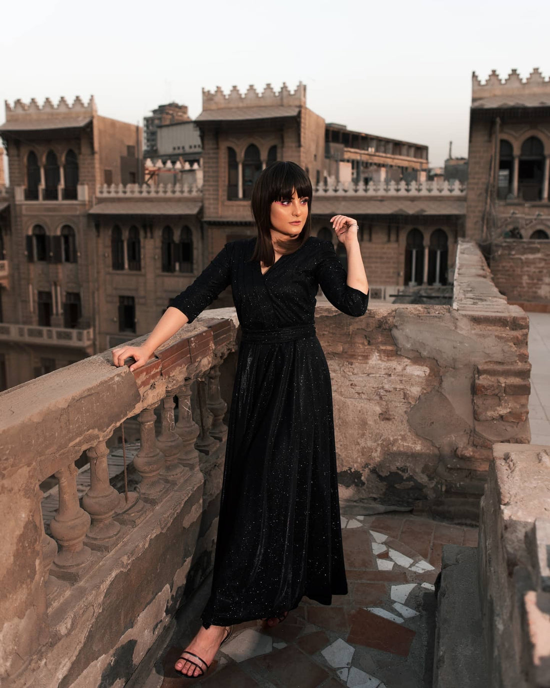 Sparkle Soiree Dress - Black