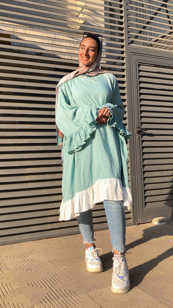 Oversized Wide Blouse - Mint