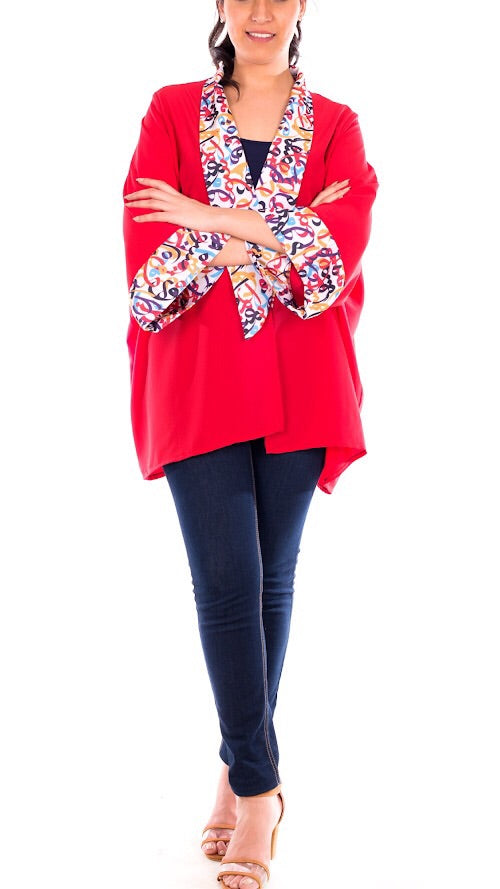 The Calligraphy Collar kimono