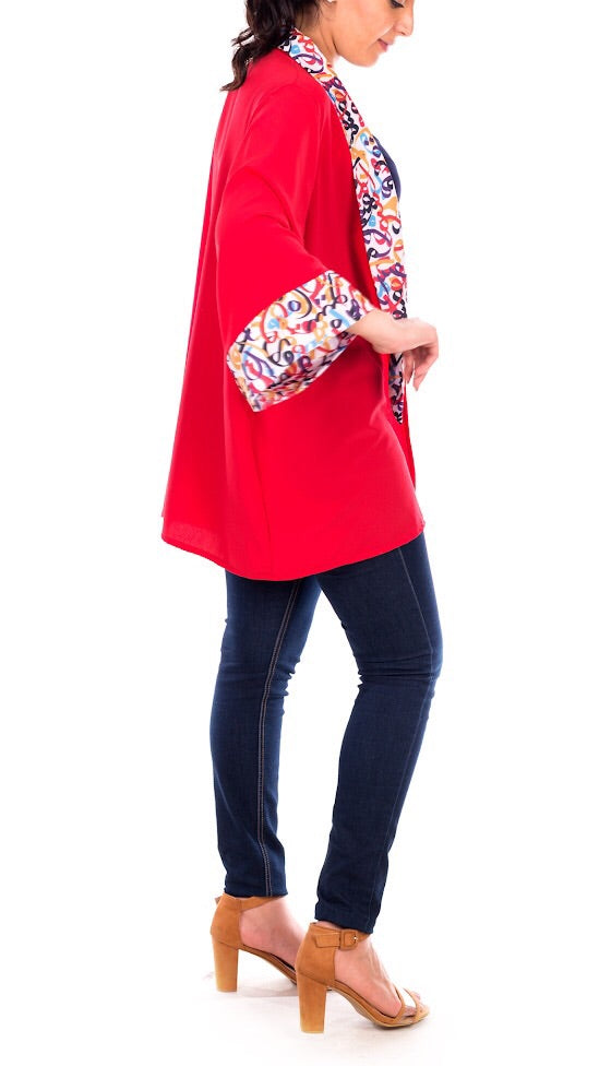 The Calligraphy Collar kimono