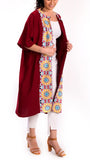 Maroon Islamic Star Kimono