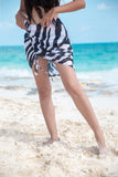 Wild Chiffon Beach Skirt - Black