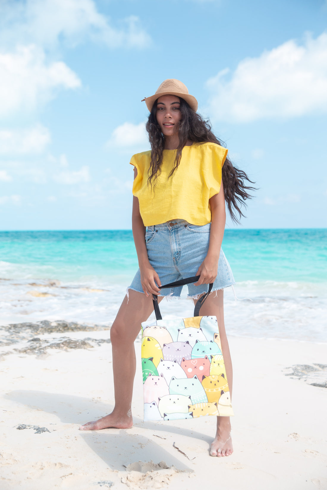 Kittens Tote Bag - Yellow
